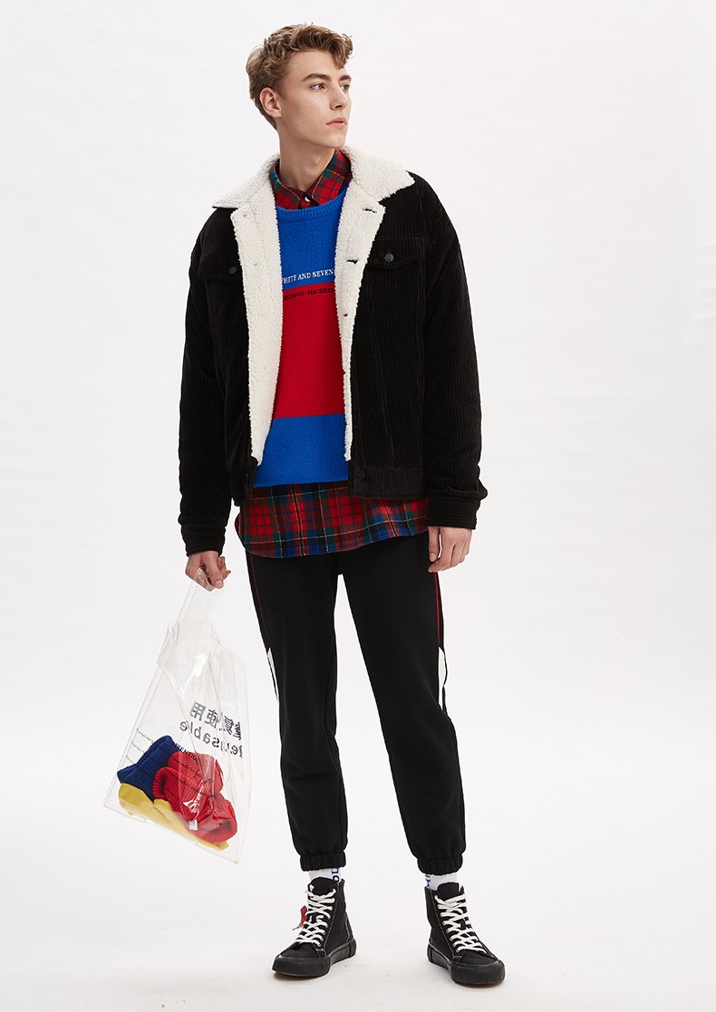 燈芯絨羊羔絨外套