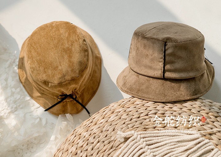 仿平絨燈芯絨做成的漁夫帽