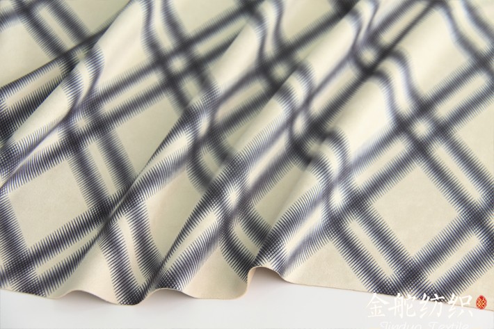 格子幾何花型，簡單而又大方，清新！